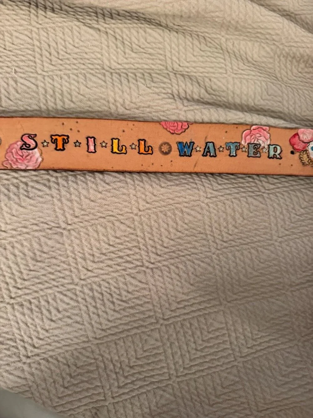 H&H Grateful Dead Handtooled Leather Belt 